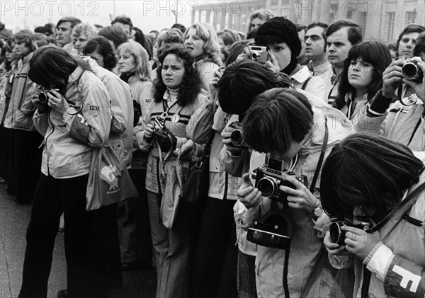 FDJ members at "Festival of Red October" in East Berlin