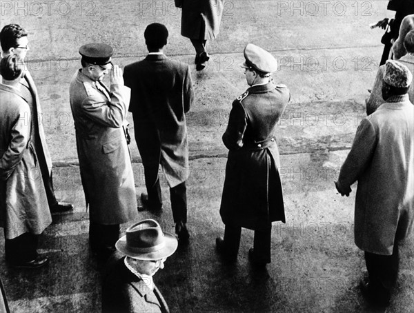 German General and Soviet Colonel at Airport Frankfurt