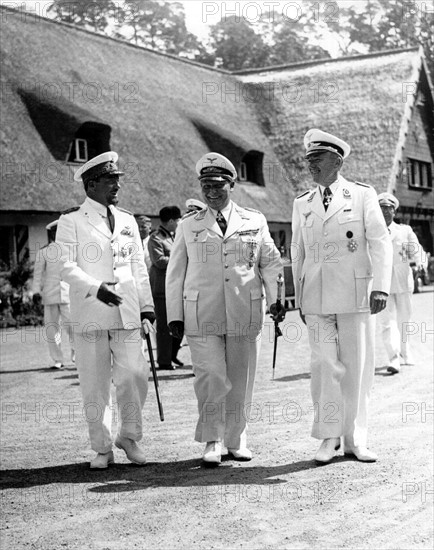 Italo Balbo meets Hermann Göring at Schorfheide