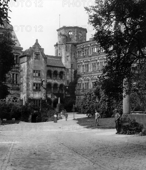 Palace courtyard in Heidelberg