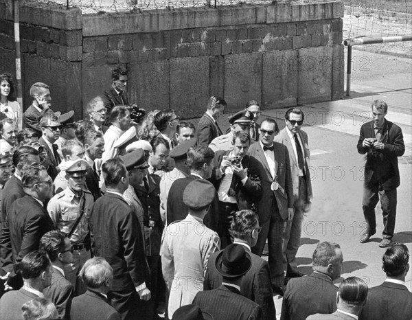 John F. Kennedy at Berlin Wall