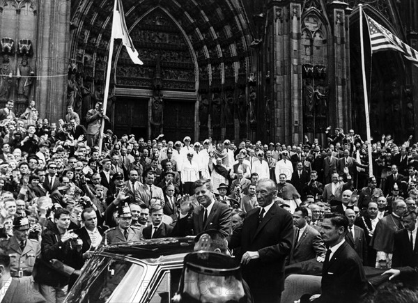John F. Kennedy visits the Federal Republic of Germany in 1963