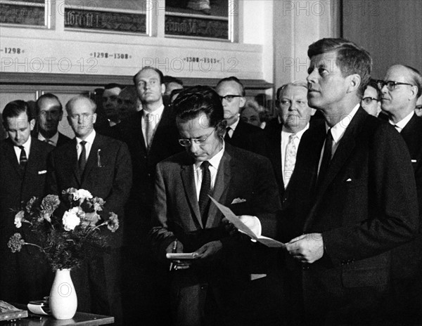 John F. Kennedy visits the Federal Republic of Germany in 1963