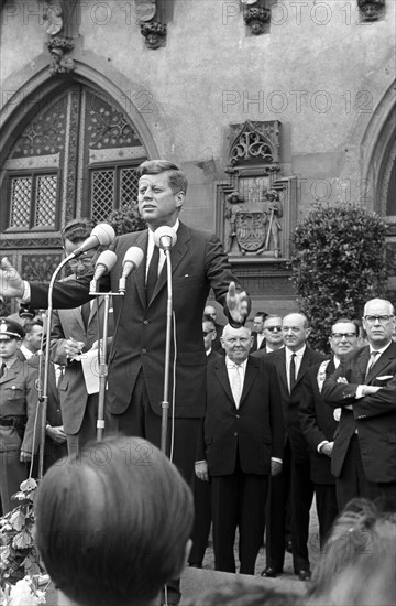 John F. Kennedy in Frankfurt 1963