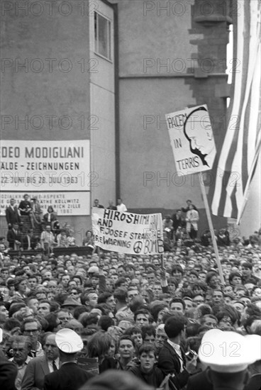 John F. Kennedy in Frankfurt 1963