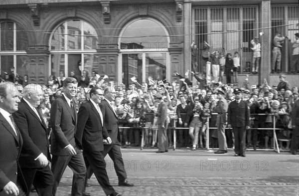 John F. Kennedy in Frankfurt 1963