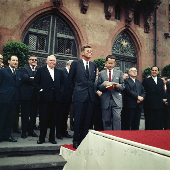 John F. Kennedy in Frankfurt 1963