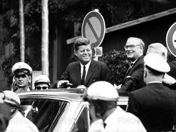 John F. Kennedy in Frankfurt 1963