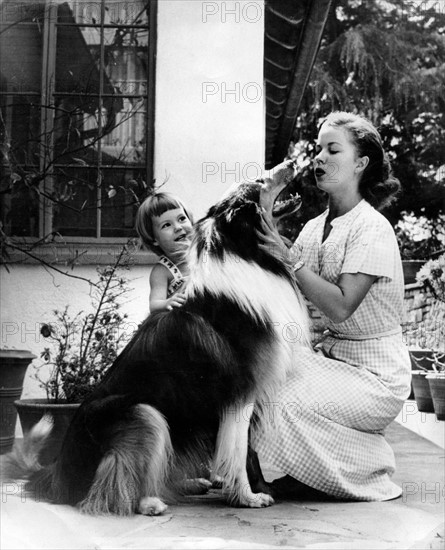 Shirley Temple with her daughter Linda