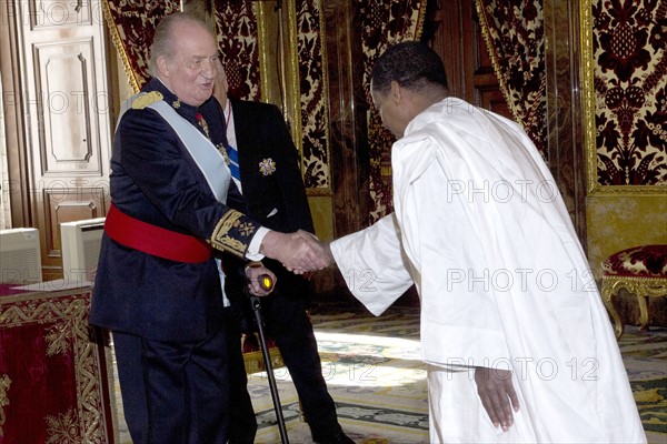 Juan Carlos Ier et Mamadou Deme