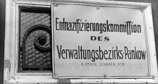 Post-war period - Denazification Commission 1946