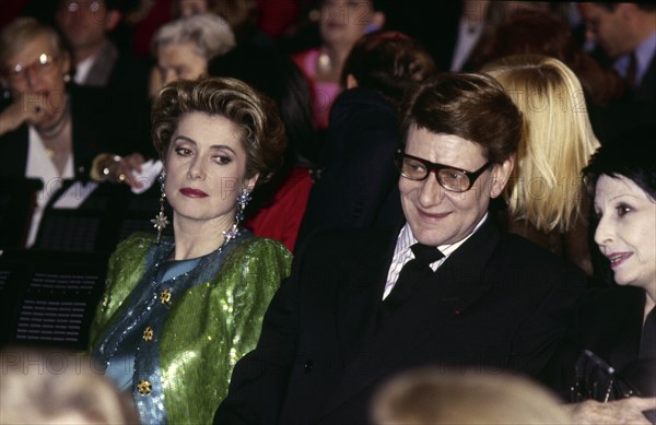 Yves Saint-Laurent et Catherine Deneuve