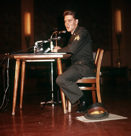 Elvis Presley stationed in Germany
