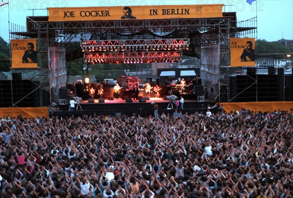 Joe Cocker en concert à Berlin-Est