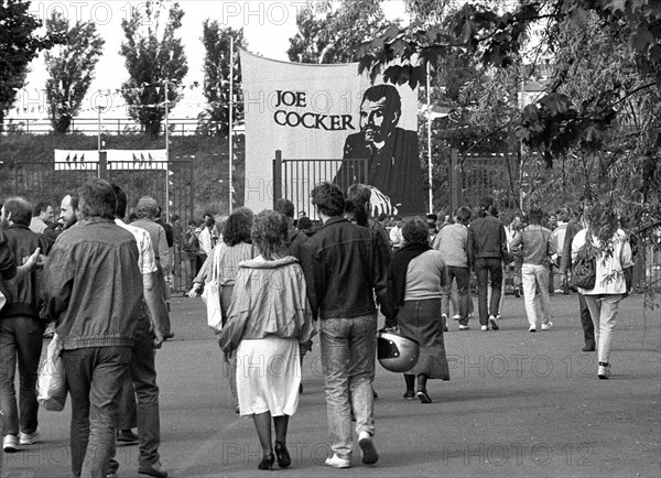 Joe Cocker en concert à Berlin-Est