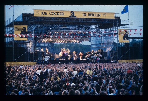 Joe Cocker en concert à Berlin-Est, en 1988