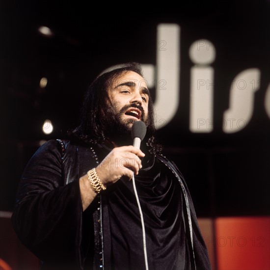 Le chanteur grec Demis Roussos