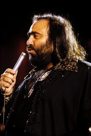 Le chanteur grec Demis Roussos