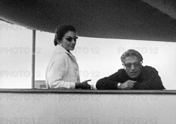 Maria Callas et Aristote Onassis, vers 1960