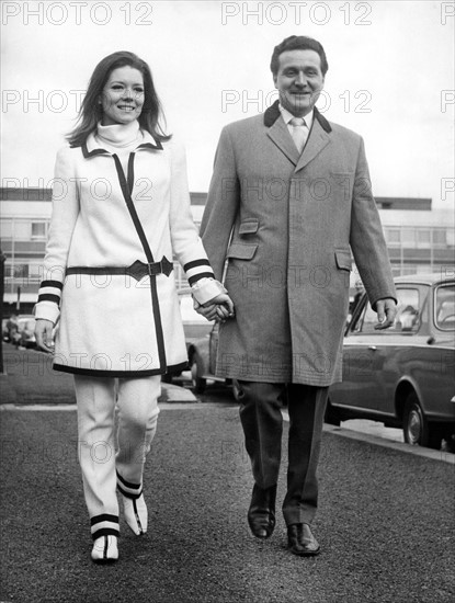 Patrick Macnee et Diana Rigg