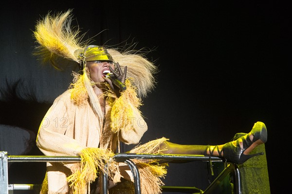 Grace Jones on stage