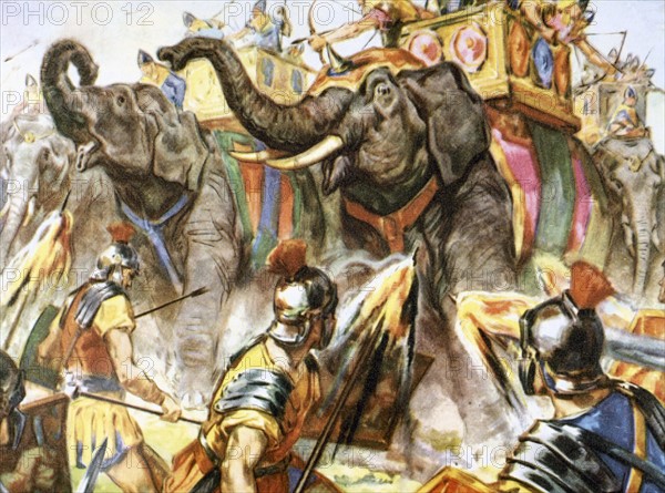 Hannibal (247-183 b.C). Military Carthaginian statesman. Hannibal crosses the Alps.