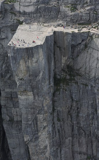 Falaise de Preikestolen. Norvège