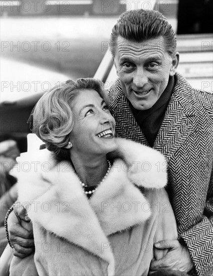 Kirk Douglas et sa femme Anne Buydens