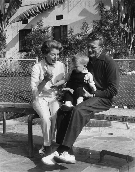 Kirk Douglas et sa femme Diana