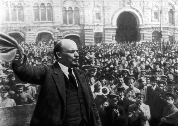 Russian Revolution, October 1917. Vladimir Ilyich LENIN (Ulyanov) 1870-1924...