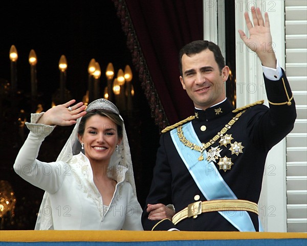 Royal wedding of crown prince Felipe and Letizia