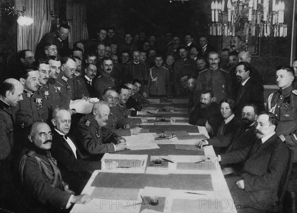 Traité de Brest-Litovsk, le 15 décembre 1917