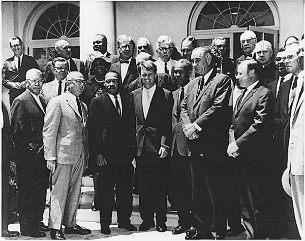Réunion pour les droits civiques à la Maison Blanche, 1963