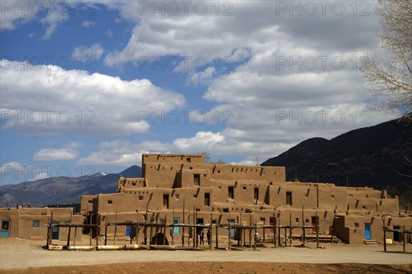 Taos, building, pueblo, USA, United States, America, New Mexico,