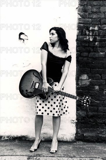Portrait of singer Amy Winehouse photogr..........