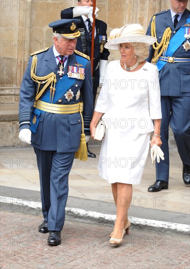 Prince Charles and Camilla, Duchess of Cornwall  at the RAF centenary ceremony held at Westminster Abbey in London, UK on the 10th July 2018. Photo: