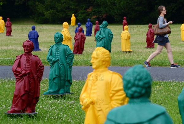 Goethe-Figuren auf dem Uni-Campus