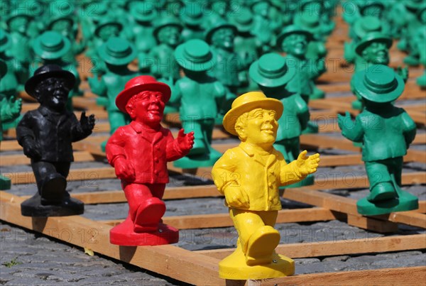 Installation "Einheitsmännchen" in Schwerin
