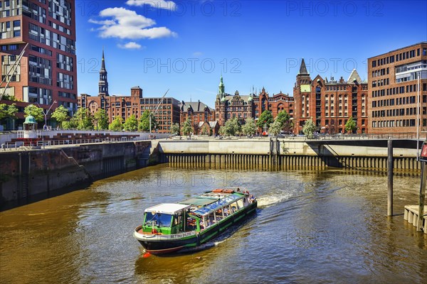 Magdeburger Hafen in der Hafencity von Hamburg, Deutschland