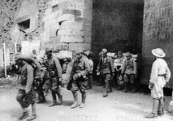 (150813) -- BEIJING, Aug. 13, 2015 () -- File  Japanese captives in China. 
   On Aug. 15, 1945, Japanese Emperor Hirohito delivered a recorded radio address to the nation, announcing the surrender of Japan in World War II, one day after Japan declared its acceptance of the provisions of the Potsdam Proclamation jointly issued by China, the United States and Britain on July 26, 1945, with the Soviet Union joining later.
The proclamation, which radicated Japan's crimes of aggressions during WWII and determined the principles under which Japan is required to behave after the war, is an important document for laying the foundation for the post-war world order and safeguarding peace in Asia and the rest of the world.
More than 35 million Chinese were killed or injured in the war of resistance against Japanese aggression, accounting for one-third of the total casualties of all countries during WWII, according to incomplete official statistics.
Admitting its historical aggression and ref...