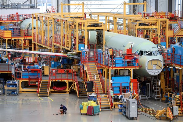 Allemagne. Chaîne de montage de l'Airbus A320