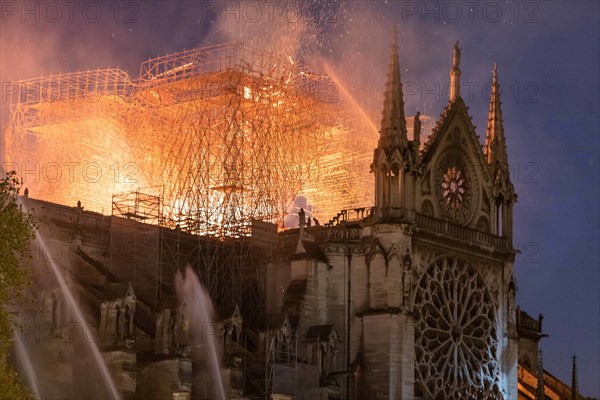 Fire of Notre-Dame de Paris on April 15, 2019