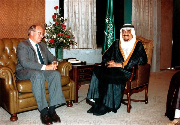 Richard Cheney et Fahd Ibn Adb Al Asis, 1990