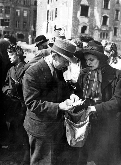 Marché noir - Berlin 1946