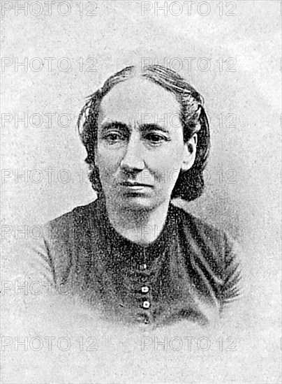 Das zeitgenössische Porträt zeigt die französische Anarchistin und Autorin Louise Michel (1830-1905).