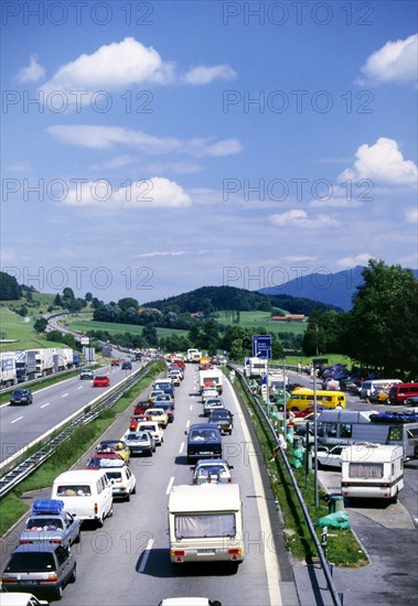 Embouteillage vers le sud, années 80