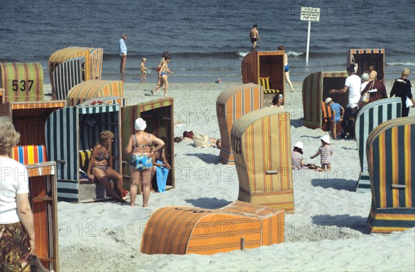 Plage de Norderney en 1982