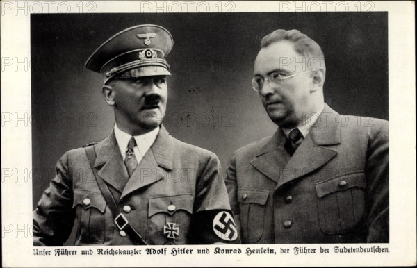 Führer und Reichskanzler Adolf Hitler, Konrad Henlein Führer der Sudetendeutschen
