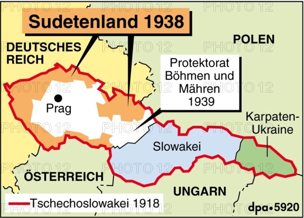 Das Sudetenland 1938