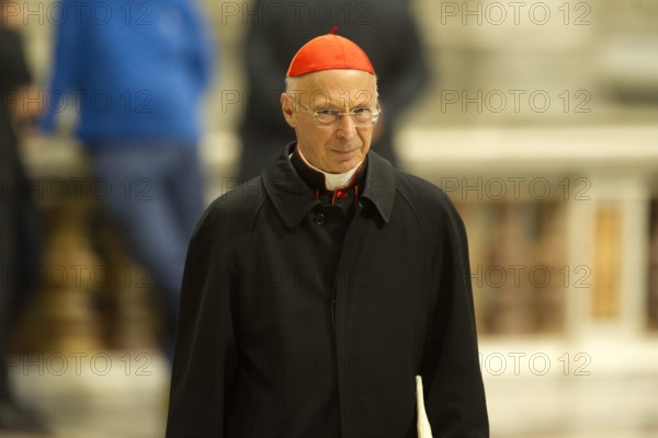 Cardinal Angelo Bagnasco during the celebration of the Holy mass for the Missionary World Day, St. Peter Basilica, Vatican City, ITALY-20-10-2019